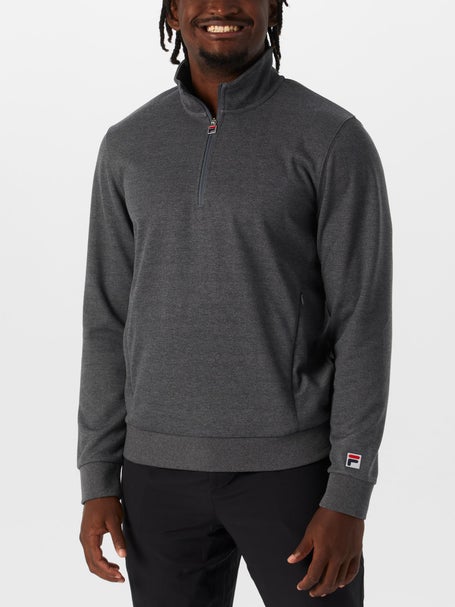 Fila Mens Essentials 1/4 Zip - Charcoal