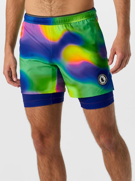 Flow Society Mens Neon Gradient 2-in-1 Short