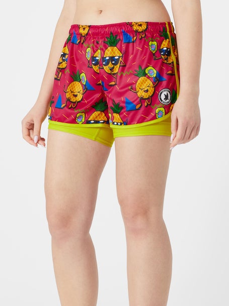 Flow Society Women 2-in-1 Pineapple Pickleball Short
