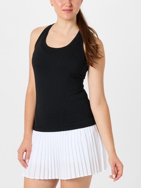 Fabletics Womens Feather Tech Racer Tank - Black
