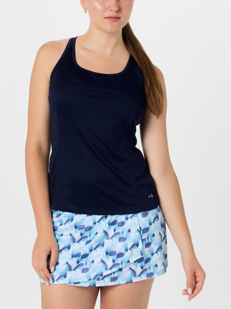Grand Slam Womens Core Essential Racer Tank - Navy