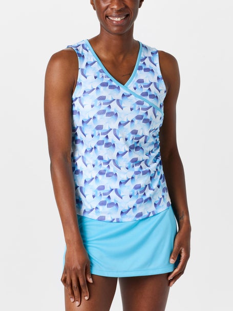 Grand Slam Womens Fall Sleeveless Faux Wrap Top