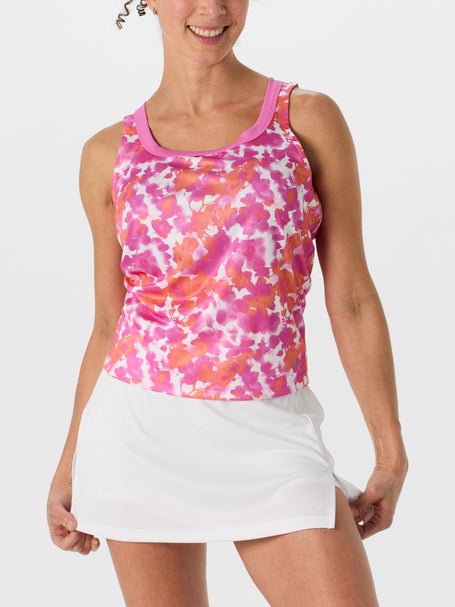 Grand Slam Womens Spring Square Neck Print Tank
