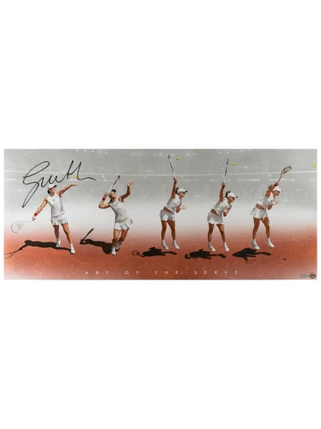 Iga Swiatek Autographed Art of the Serve 36x15