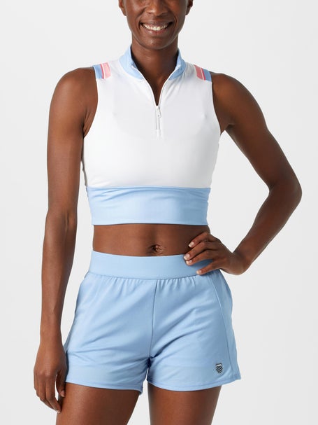 KSwiss Womens Fall Crop Zip Tank