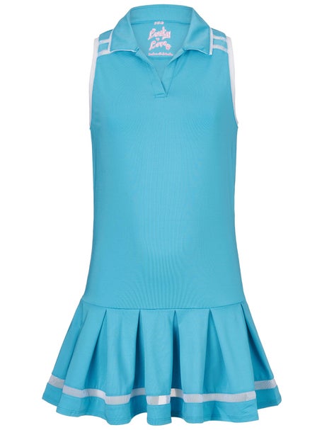 Lucky in Love Girls Its a Win Dress -Ocean