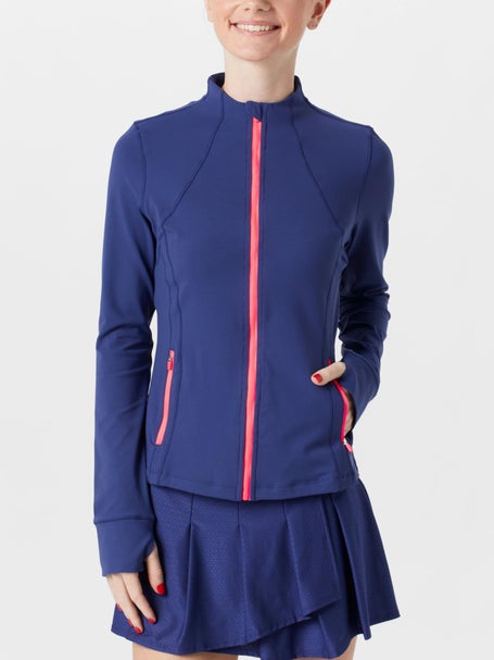 Lucky In Love Womens Berry Buzz High Neck Zip Jacket