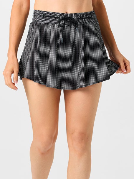 Lucky In Love Womens High Waist Pinstripe Skirt