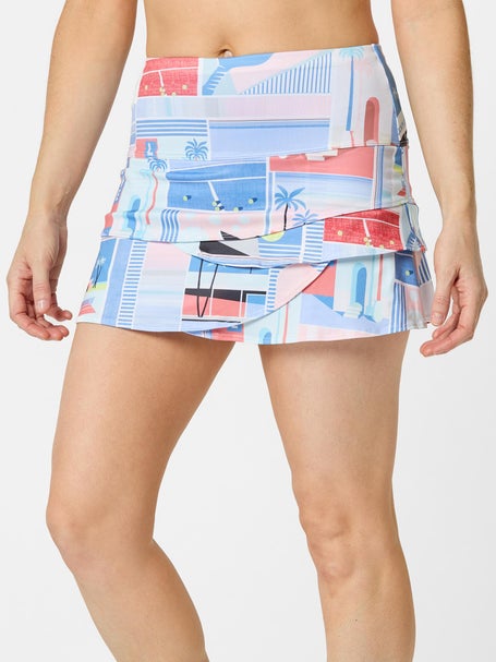 Lucky In Love Womens Linen Vision Pickleball Skirt