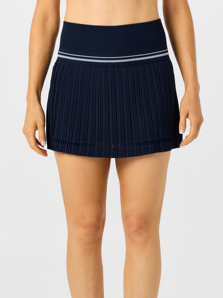 Lucky In Love Womens Motion Pleat Skirt - Navy