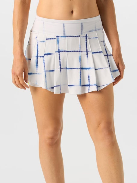 Lucky In Love Womens Shibori Plaid Skirt