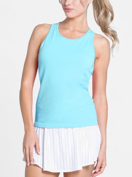 Lucky In Love Womens Retro Seamless High Neck Tank