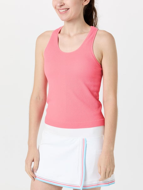 Lucky In Love Womens Retro Seamless Scoop Neck Tank