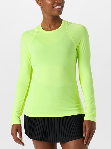Lucky In Love Womens L-UV Breeze Long Sleeve - Lemon