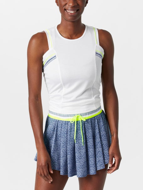 Lucky In Love Womens Steel Going Tie Back Tank