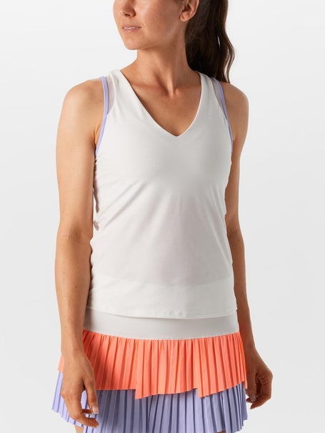 Lucky In Love Womens Love Shimmer V-Neck Tank