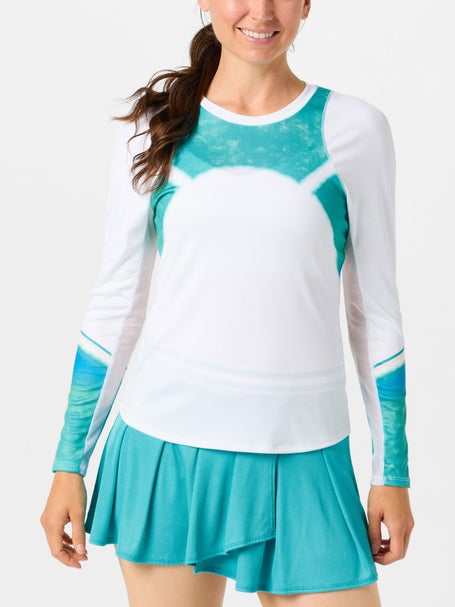 Lucky in Love Womens Waves Sun Beat Long Sleeve