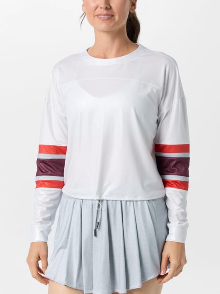 Lucky In Love Womens Metallic Long Sleeve