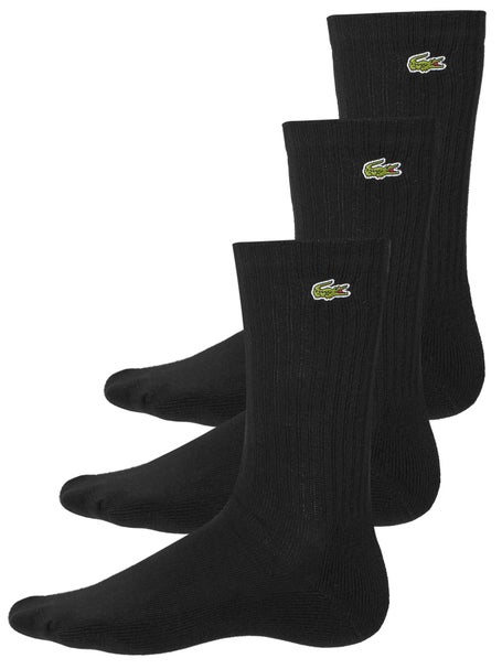 Lacoste Mens Fall 3-Pack Crew Classic Socks