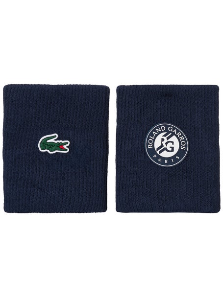 Lacoste Mens Roland Garros Players Wristbands - Navy
