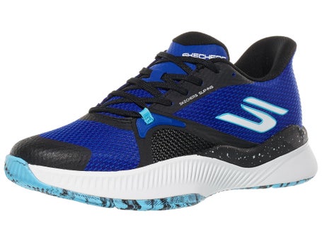 Skechers State Champ Black/Blue Mens Shoes 