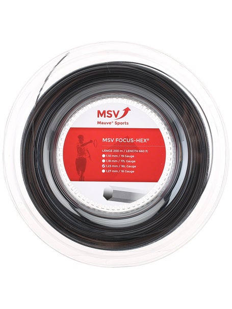 MSV Focus Hex 16L/1.23 String Reel Black - 660'
