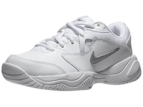 Nike Court Lite 2 White/Silver Junior Shoes