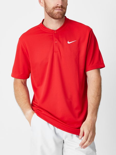 Nike Mens Core Blade Henley Top - Red