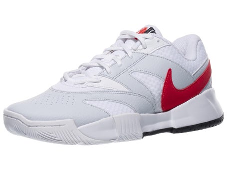 Nike Court Lite 4 White/Crimson Mens Shoes