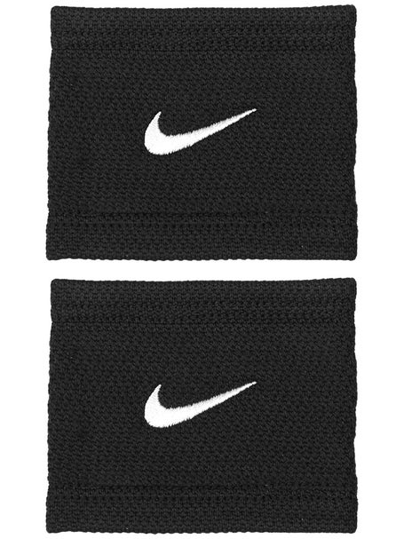 Nike Swoosh Singlewide Wristbands 2 Pk Black/White