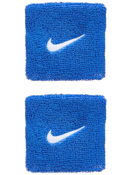 Nike Swoosh Singlewide Wristbands 2 Pk Royal/White
