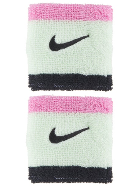 Nike Swoosh Singlewide Wristbands 2 Pk Volt/Pink