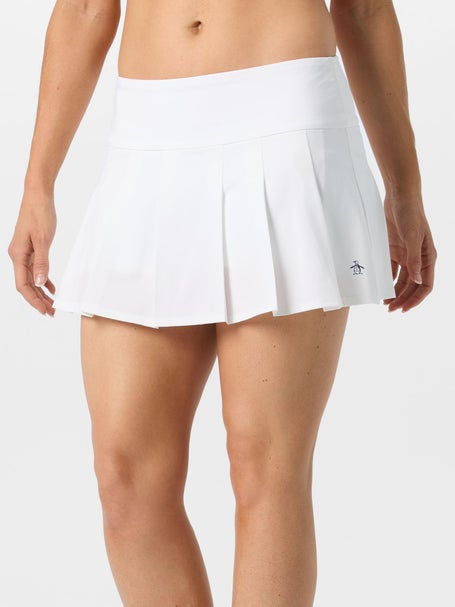 Penguin Womens Core Pleat Skirt - White
