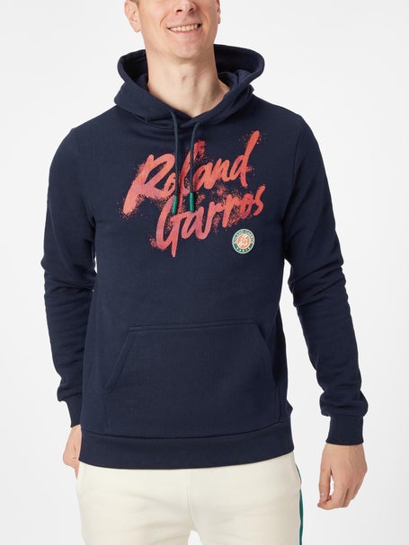 Roland Garros Mens Text Hoodie