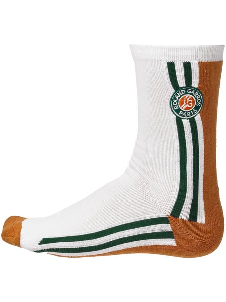 Roland Garros Stripe Logo Crew Socks