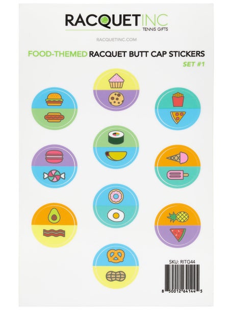 Racquet Inc Tennis Butt Cap Stickers