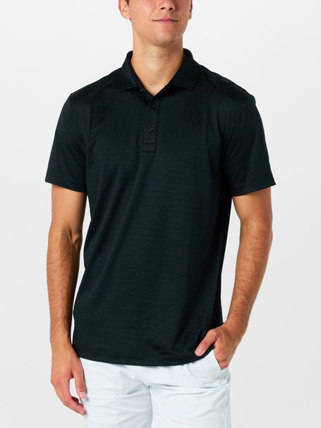 REDVANLY Mens Fall Kendall Jaquard Polo