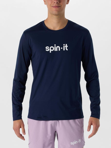 Spin It Mens Core Henry Long Sleeve - Navy