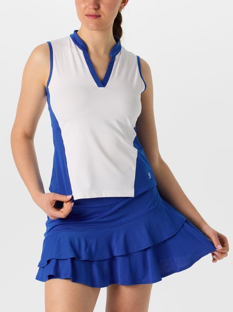 Sofibella Womens Miss Santorini Sleeveless Polo