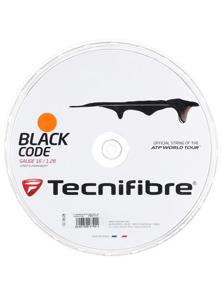 Tecnifibre Black Code 16/1.28 String Fire Reel - 660'