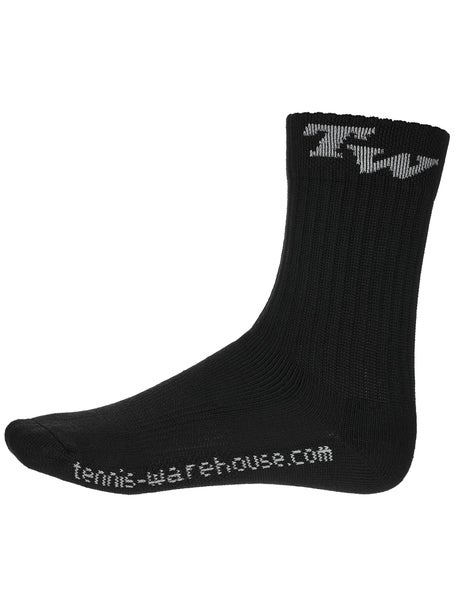 TW Performance Junior Crew Socks Black