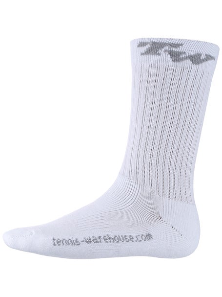 TW Performance Crew Socks White/Grey