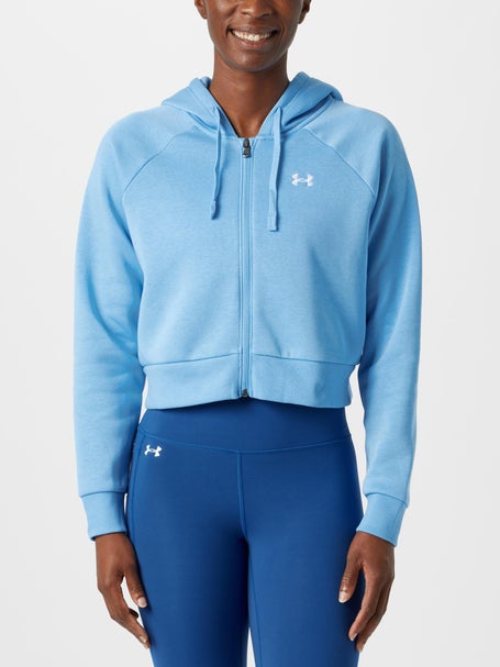 Under Armour Womens Rival Fleece Crop Full Zip Hoodie