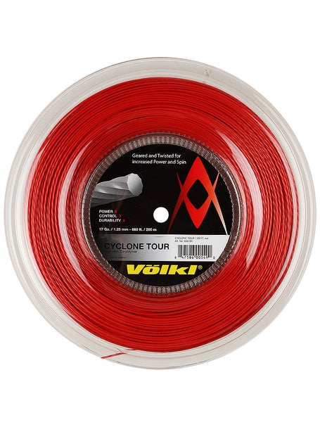 Volkl Cyclone Tour 17/1.25 String Reel Red - 660'