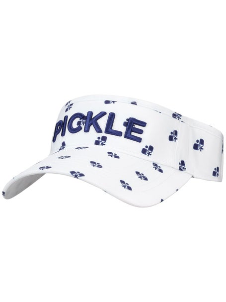 VimHue Womens Pickle Puff Print Visor - Wh/Navy