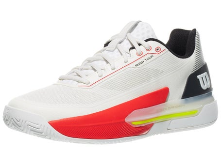 Wilson Rush Tour 5 White/Black/Infrared Mens Shoes 
