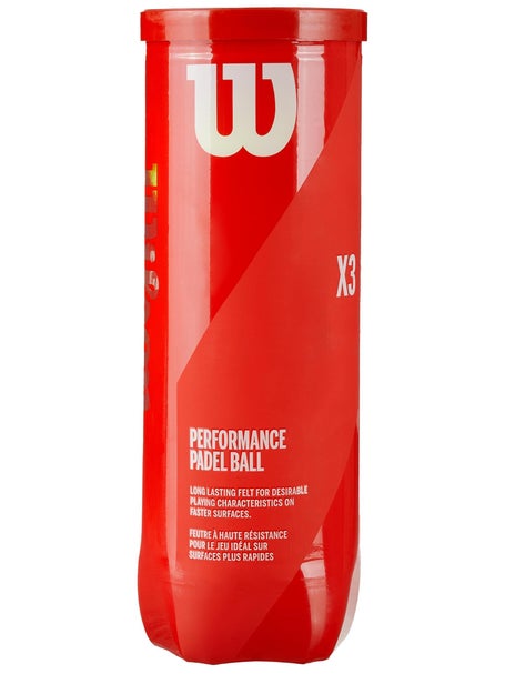 Wilson Padel X3 3 Ball Can