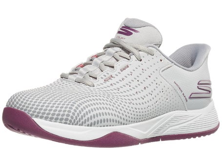 Skechers Viper Court Reload Grey Womens Pickle Shoes